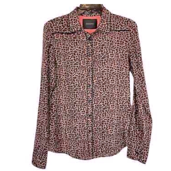 SCOTCH & SODA LEOPARD PRINT BUTTON UP SHIRT - Picture 2 of 9